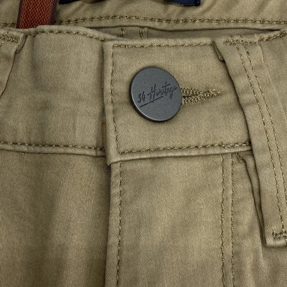 34 Heritage Courage Straight Leg Mid Rise Pants In Khaki Twill Size 30 × 34 NWT - Picture 3 of 16